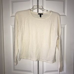 Long Sleeve Waffle-knit Shirt